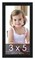 Photo Size Simple Black Picture Frame - UV Acrylic, Foam Board Backing, Hanging Hardware